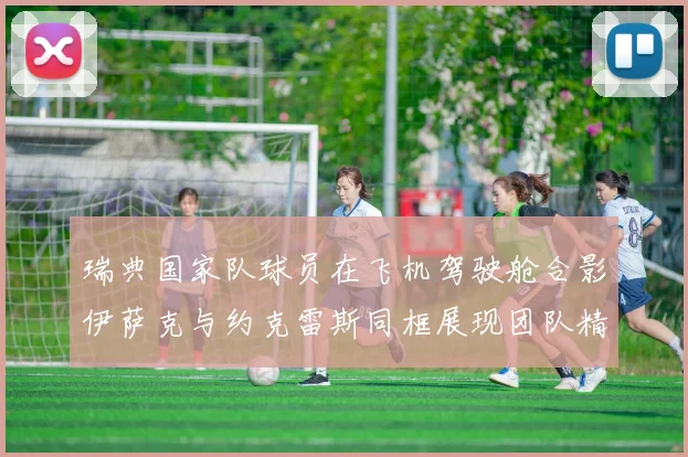 瑞典国家队球员在飞机驾驶舱合影伊萨克与约克雷斯同框展现团队精神